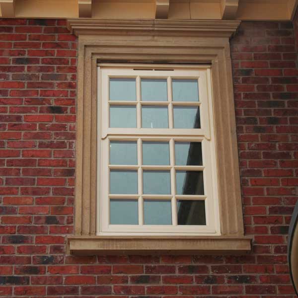 Fake timber sash windows