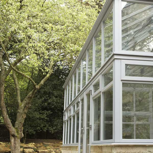 Grey uPVC conservatory